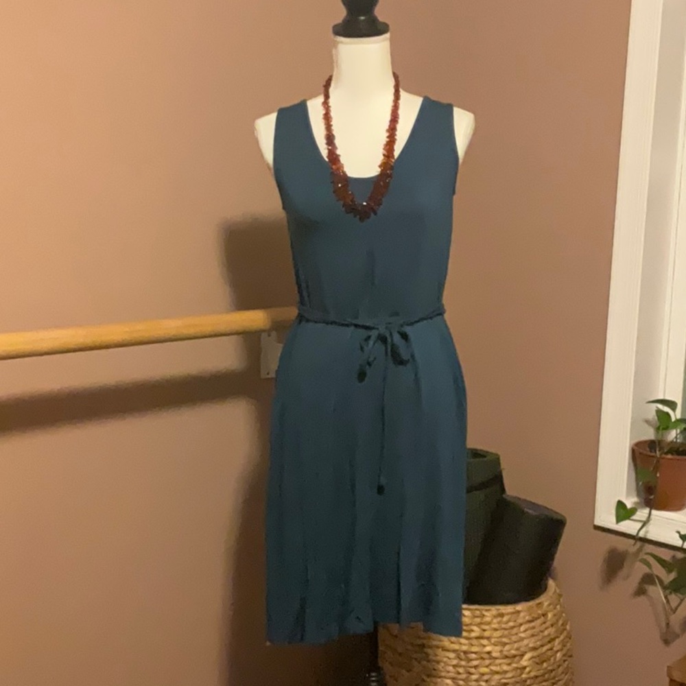 Lou & Grey teal dress XS